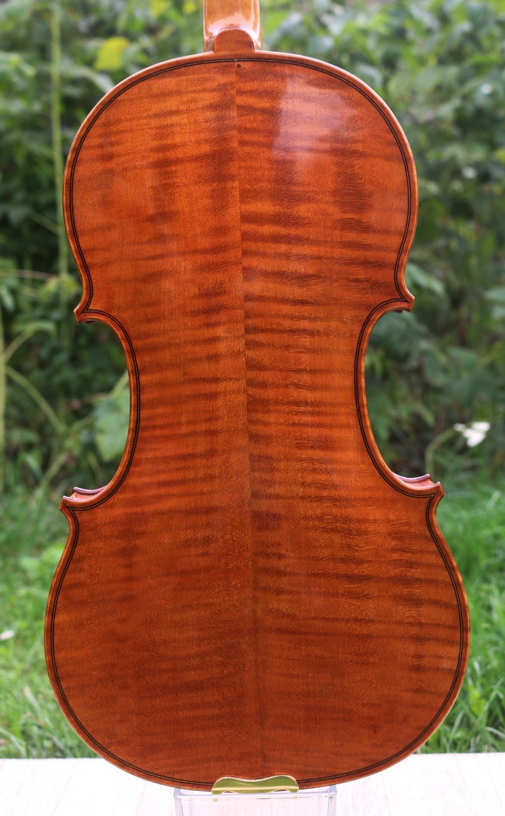 Fine flamed maple violin back